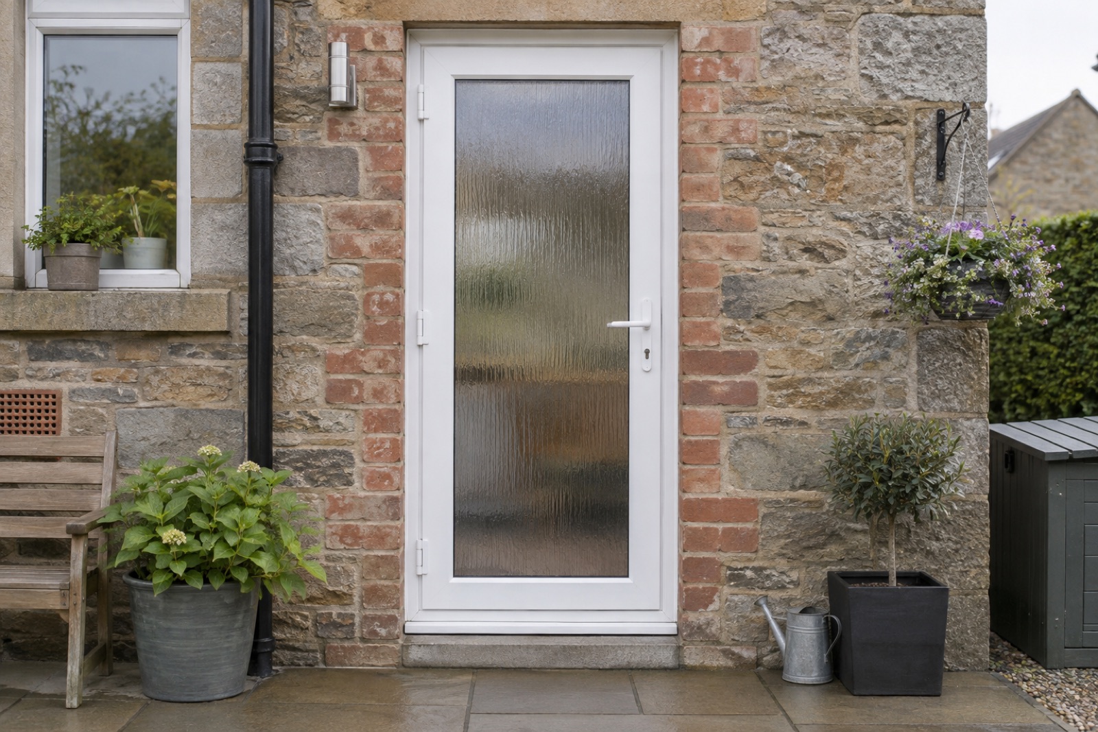 Illustrative back door design, not an Ultimate Home Solutions installation