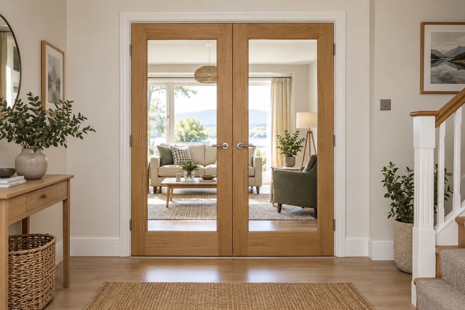 Illustrative internal door design, not an Ultimate Home Solutions installation