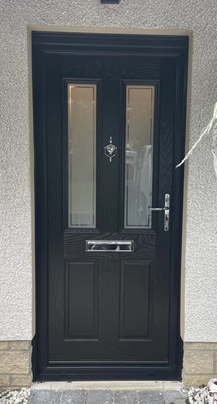 Panelled entrance door design example